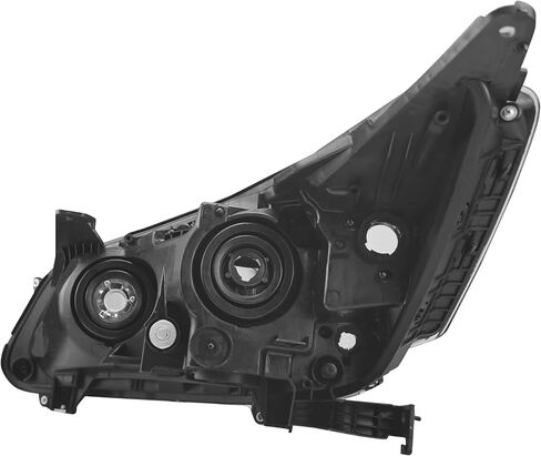 PartsFlow Halogen Headlight Black Housing Clear Lens Headlamp Assembly Right Passenger Side For 2013 2014 2015 Honda Accord HO2503151 in Saudi Arabia