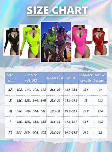 Rave Outfits for Women - Sexy Neon EDC Festival Bodysuit Buckle Crop Top Club Party Mesh Cutout Swimsuit 2Pcs Set in Saudi Arabia