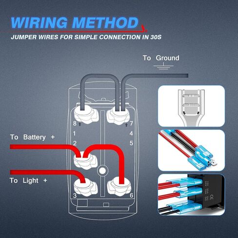 MICTUNING LS083101JL مجموعة مفاتيح الروك ذات الإضاءة الخلفية بالليزر للمركبات البحرية، تشغيل/إيقاف، ضوء داخلي، 20 أمبير 12 فولت، ضوء LED، أزرق in Kuwait
