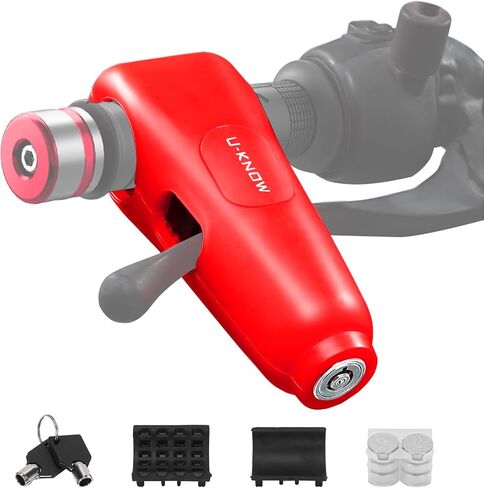 Motorcycle Throttle Lock - Bike Locks Heavy Duty Anti Theft Grip Lock - 110db Motorcycle Alarm, Bicycle Security Locks, Scooter Locks Anti Theft, Adjustable Black Motorcycle Lock in Saudi Arabia