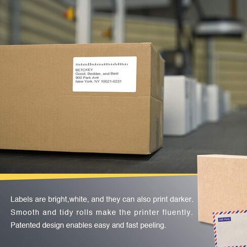 BETCKEY - 2.25" x 4" (57 mm x 102 mm) Multipurpose & Shipping Labels Compatible with Zebra & Rollo Label Printer,Premium Adhesive & Perforated [10 Rolls, 3500 Labels] in Saudi Arabia