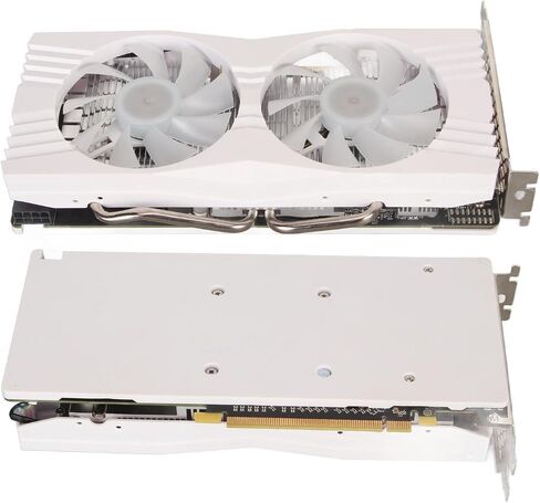 Jiawu Graphics Card, RX 580 8GB 256 Bit GDDR5 Computer Graphics Card, Dual Fan Low Profile Graphics Card with , Support PCI Express 3.0 x 16, Ideal for Gaming Office Work in Saudi Arabia