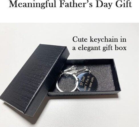 Hammer Charm Keychain for Dad Who Wants Nothing，Fathers Day Dad Gifts from Daughter Wife Son (If dad can't fix it, no one can) in Saudi Arabia