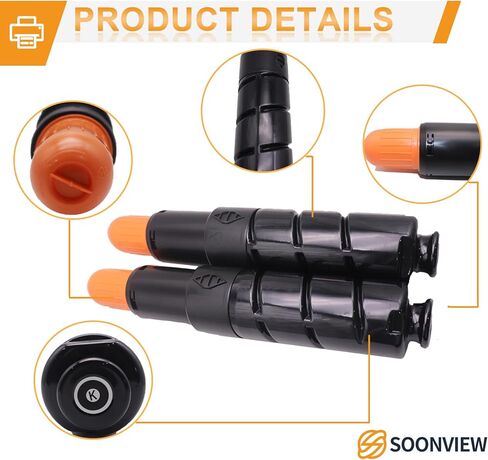 خرطوشة حبر GPR43 GPR-43 4792B003 4792B003AA بديلة لطابعة Canon imagerunner Advance 4025 4035 4225 4235 (2 أسود) in Kuwait