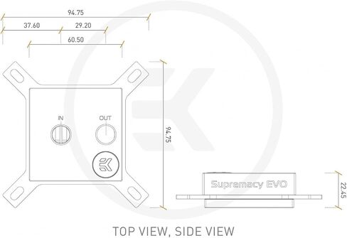 EKWB EK-Supremacy EVO وحدة المعالجة المركزية كتلة الماء (نيكل أسيتال) in Saudi Arabia