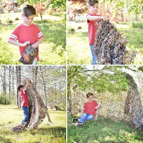 شبكة مموهة من Nature Bound للأطفال، مقاس 5 أقدام × 9 أقدام، نمط مموه للتخييم والصيد والمشي لمسافات طويلة واللعب الداخلي والخارجي in Kuwait