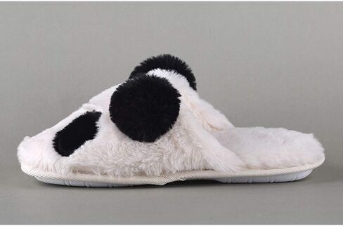 Adults/Kids Cute Panda Thick Fleece Indoor Slippers Non-Slip Lightweight Home Shoes in Saudi Arabia