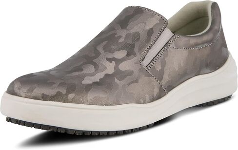 Spring Step Professional Women's WAEVO-CAMO Uniform Dress Shoe, Silver, 7 in Saudi Arabia