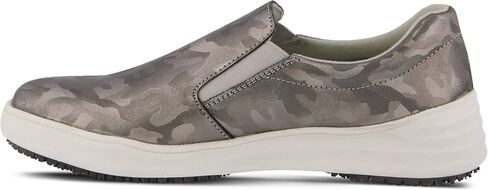 Spring Step Professional Women's WAEVO-CAMO Uniform Dress Shoe, Silver, 7 in Saudi Arabia