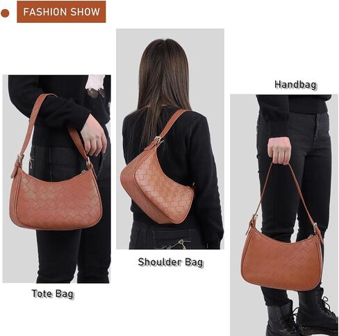 Shoulder Bag for Women Hobo Handbag Under the Arm Purse Fashion Small Crescent Tote Bag for Ladies in Kuwait