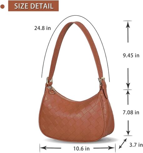 Shoulder Bag for Women Hobo Handbag Under the Arm Purse Fashion Small Crescent Tote Bag for Ladies in Kuwait