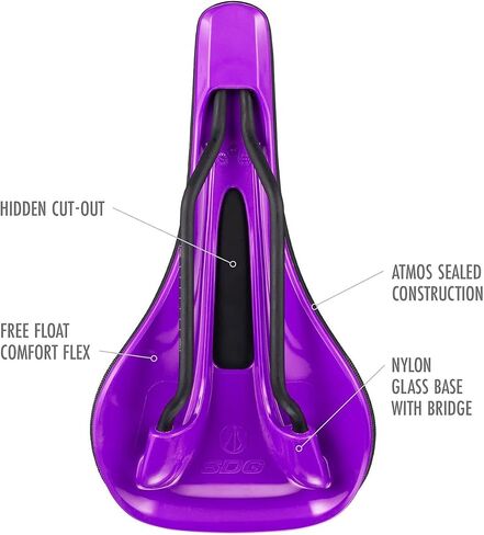 SDG Components Bel-Air V3 Lux-Alloy Mountain Bike Saddle Saddle, 260 x 140mm, Unisex, Road Gravel Bicycle Seat 236g in Saudi Arabia