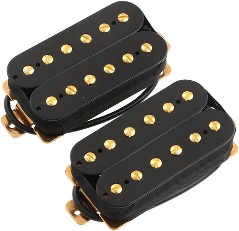 مجموعة بيك اب للجيتار الكهربائي هامبوكر بجسر ملفوف مزدوج ورقبة مع عمود ذهبي in Kuwait