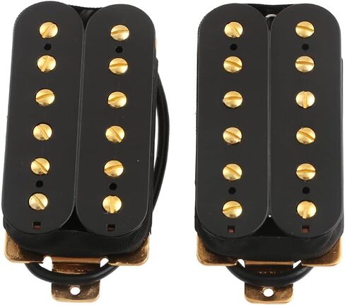 مجموعة بيك اب للجيتار الكهربائي هامبوكر بجسر ملفوف مزدوج ورقبة مع عمود ذهبي in Kuwait