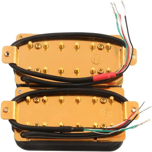 مجموعة بيك اب للجيتار الكهربائي هامبوكر بجسر ملفوف مزدوج ورقبة مع عمود ذهبي in Kuwait