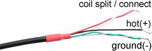 مجموعة بيك اب للجيتار الكهربائي هامبوكر بجسر ملفوف مزدوج ورقبة مع عمود ذهبي in Kuwait