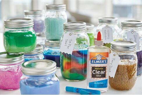 Elmer's Glitter Slime Kit, Liquid Glitter Glue, Assorted Colors, with Glue Slime Activator, 4 Count in Saudi Arabia