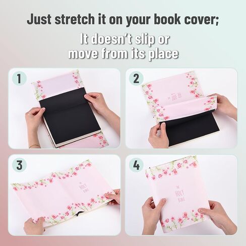 Mr. Pen- Bible Book Cover, 8" x 6.3", Bible Sleeve Cover, Book Covers for Bibles, Stretchable Book Covers for Paperback Book Covers for Hardcover, Stretchy Book Covers for Soft Cover Books in Saudi Arabia