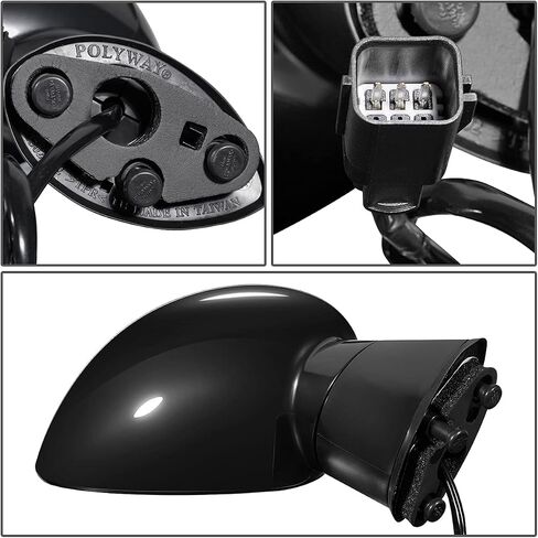 DNA Motoring OEM-MR-CH1320277 Factory Style Powered Adjustment Mirror with Manual Folding Function Left Side Mirror Compatible with 07-11 Nitro in Saudi Arabia