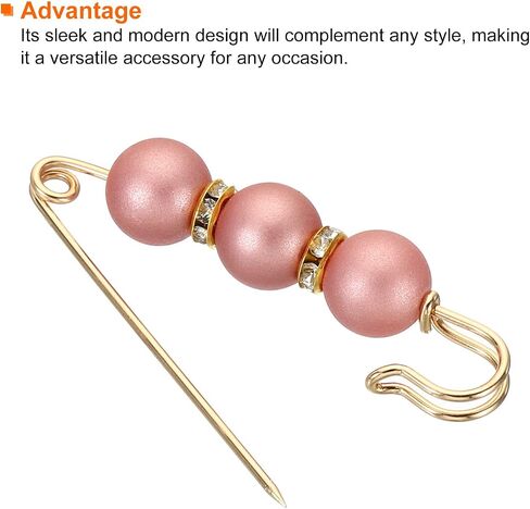 MECCANIXITY Pearl Brooch Pins Faux Pearl Clips in Saudi Arabia