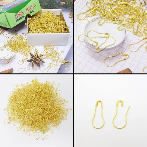 Honbay 1000PCS 22mm Mini Metal Safety Pins Gourd Pins Bulb Pins Calabash Pins Clothing Tag Pins for Sewing, Craft Projects, Jewelry Making and Home Use (Silver) in Saudi Arabia