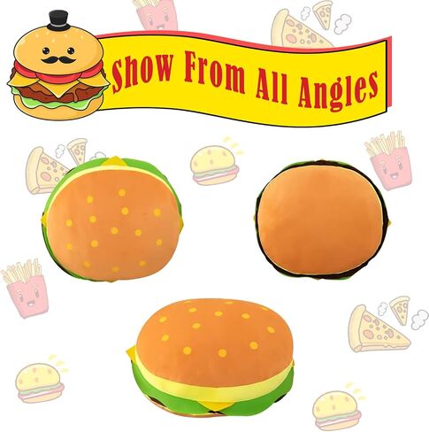 Comfy Food Pillows Toy Plush, Soft, Cuddly, and Irresistible Pefect Toys Gift for Kids and Friends (French Fries, inch, 11.8) in Saudi Arabia
