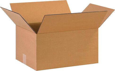 صناديق شحن BOX USA متوسطة الحجم 40.64 سم طولًا × 30.48 سم عرضًا × 20.32 سم ارتفاعًا، 25 عبوة | صندوق من الورق المقوى المموج للتعبئة والنقل والتخزين in Saudi Arabia