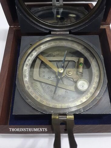 Kelvin & Hughes London 1917 Brunton Compass with Wooden Box Rustic Vintage Home Decor Gifts in Saudi Arabia