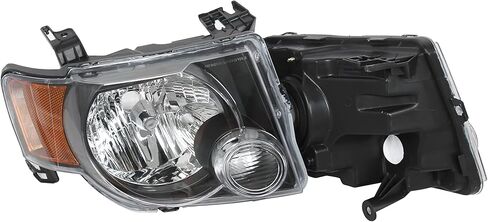 JX Racing * الملحقات * المصابيح الأمامية للأداء متوافقة مع 2008 2009 2010 2011 2012 Ford Escape Black Housing زوج ركن العنبر in Kuwait