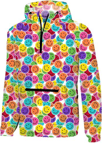 Southern Couture Quarter Zip Nylon Fabric Wind Breaker Pullover in Saudi Arabia