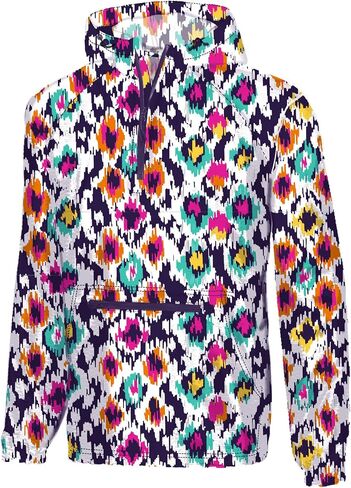 Southern Couture Quarter Zip Nylon Fabric Wind Breaker Pullover in Saudi Arabia