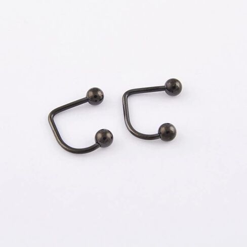 DATOA 16G Stainless Steel Lip Monroe Medusa Hoop Rings C-Shaped Piercing Ball Lippy Loop Labret Lip Rings Piercing Jewelry for Women Men in Saudi Arabia