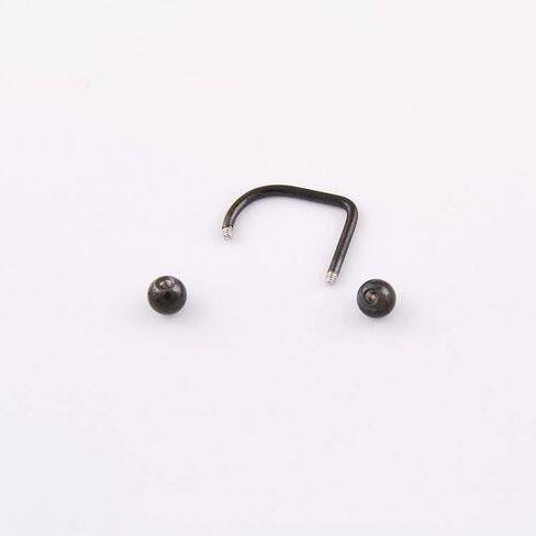 DATOA 16G Stainless Steel Lip Monroe Medusa Hoop Rings C-Shaped Piercing Ball Lippy Loop Labret Lip Rings Piercing Jewelry for Women Men in Saudi Arabia