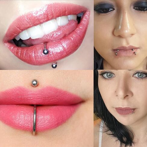 Ocptiy 16G 14G Septum Rings 316L Surgical Steel Hinged Septum Nose Rings Clicker Lip Ear Cartilage Helix Tragus Piercing 8mm 10 12mm 14mm 16mm in Saudi Arabia