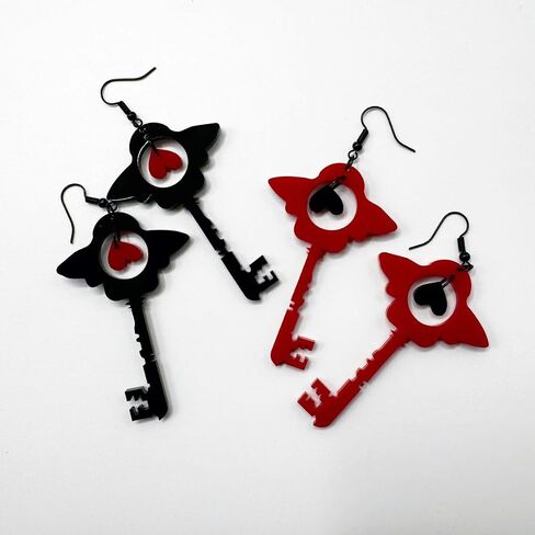 Hazbin Key Earrings Anime Earrings For Women Men Jewelry-Figure Cosplay Earring For Anime Lovers in Saudi Arabia