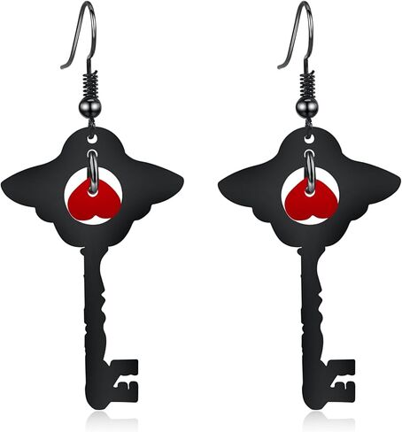 أقراط مفاتيح هازبين أقراط أنيمي للنساء والرجال مجوهرات على شكل حلق كوسبلاي لمحبي الرسوم المتحركة in Kuwait