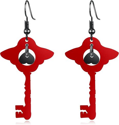 Hazbin Key Earrings Anime Earrings For Women Men Jewelry-Figure Cosplay Earring For Anime Lovers in Saudi Arabia
