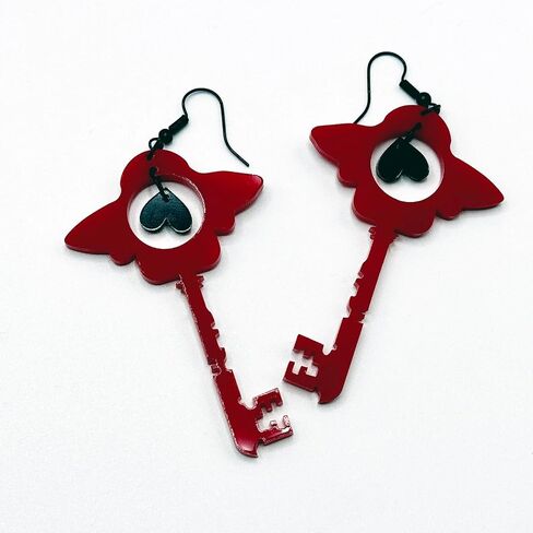 Hazbin Key Earrings Anime Earrings For Women Men Jewelry-Figure Cosplay Earring For Anime Lovers in Saudi Arabia