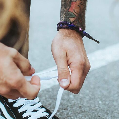 أساور Rastaclat الأصلية المضفرة يدويًا لقطرات غروب الشمس/أساور المجرة القابلة للتعديل لجميع الأعمار (عبوة من قطعتين) رائعة للأزواج in Kuwait