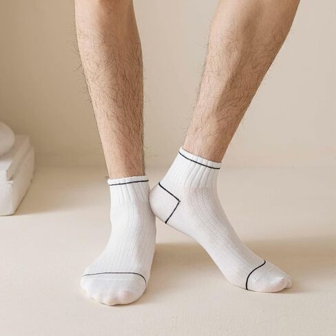10 Pairs No Show Men Socks, Low Cut Ankle Socks, Casual Cotton Short Athletic Socks in Saudi Arabia