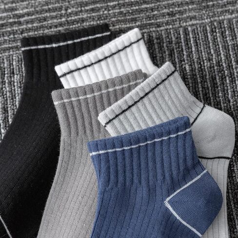 10 Pairs No Show Men Socks, Low Cut Ankle Socks, Casual Cotton Short Athletic Socks in Saudi Arabia