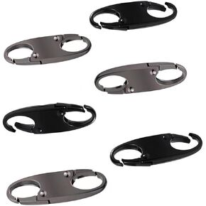 Double-Opening Metal Zipper Pulls Upgraded Replacement Zipper Handles for Shoes Luggage Suitcases Bags Jackets, Zipper Tab Repair Kit, 6 PCS