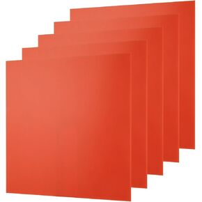 JMIATRY 5 حزمة 12 × 12 بوصة ورقة أكريليك برتقالية 1/8 سميكة برتقالية غير شفافة ورقة أكريليك صفائح بلاستيكية أكريليك شبكي ورقة 3 مم سمك لوحة أكريليك برتقالية للعلامات والإضاءة والحرف اليدوية in Kuwait