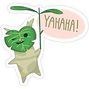 Yahaha Korok!, Zelda Decal Sticker - Sticker Graphic - Auto, Wall, Laptop, Cell, Truck Sticker for Windows, Cars, Trucks