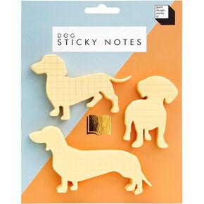 Good Design Works Dog Sticky Notes | Includes 3 Separate Designs | Dog Shaped Sticky Note Pads | Novelty Paper Sticky Pads | Office Supplies | Note Paper