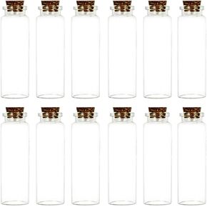 Potion Bottles Mini Glass Bottles Jars Wishing Bottles, 20 ML Capacity, 12 Pieces Per Box