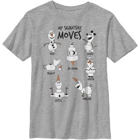 Disney Frozen 2 Signature Moves Boy's Heather Crew Tee