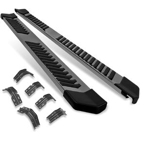 PM PERFORMOTOR 6 Inches Stainless Steel Nerf Step Bar Running Board Compatible with 1999-2016 Ford F250 F350 F450 F550 Super Duty Super Cab (Extended Cab), PM-RNB-8088-BKSS