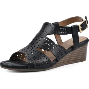 WHITE MOUNTAIN Women's Brush Up Wedge Sandal