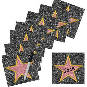 25Pcs Movie Star Sticker Decorations,Star Movie Theme Party Decorations,Red Carpet Oscar Party Decorations,Hollywood Party Decorations